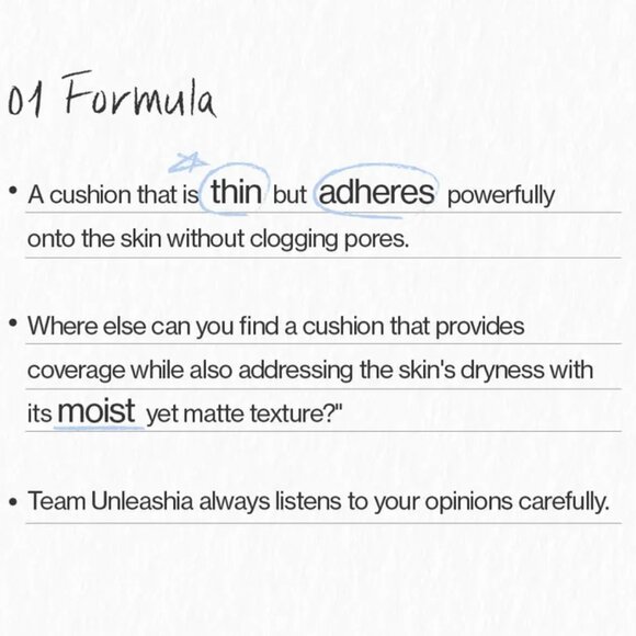 Unleashia Babe Skin Baby Blue Cushion Re-Feel - Refill Only | 27N Bliss | NEW - Picture 3 of 4